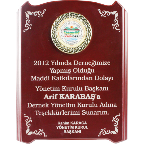 MDF-03 Ahşap Plaket