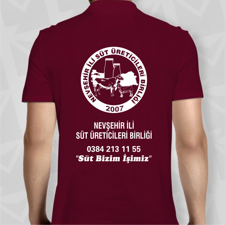 Baskılı Lacoste Polo Yaka Tişört Bordo