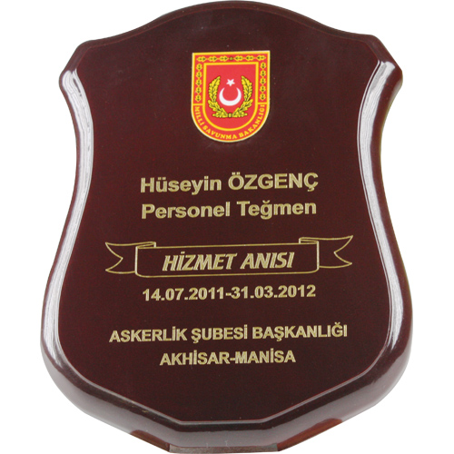 BK-75 Ahşap Plaket